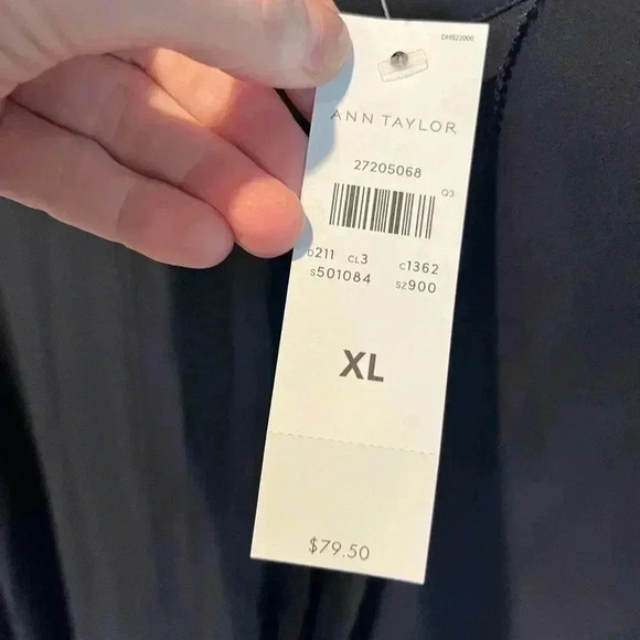 ~Ann Taylor~ Blue Blouse - XL - Picture 4 of 8